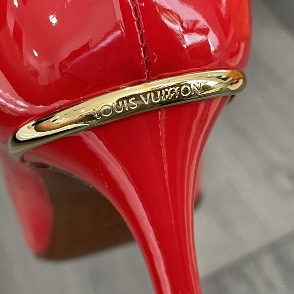 COPY - Louis Vuitton Eyeline Red Pump Heels pointed toe patent leather red Size… - Picture 6 of 8